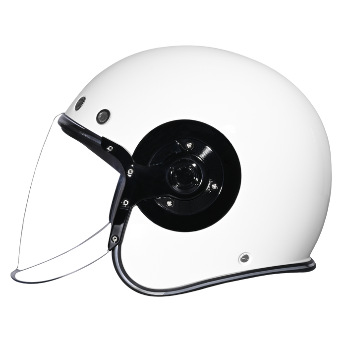 D.O.T. & ECE Daytona Retro Jet- Hi-Gloss White