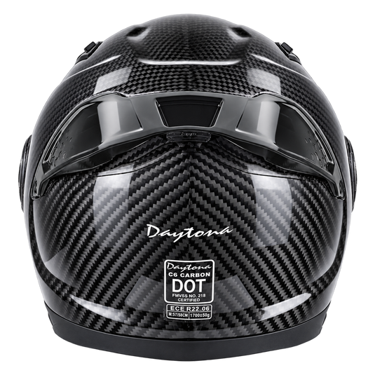 D.O.T. & ECE Daytona C6 PRO- Grey Carbon Fiber