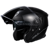 Open face helmets