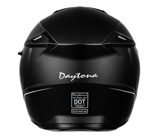 D.O.T. & ECE Daytona Spyder Jet- Dull Black