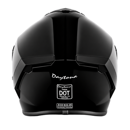 D.O.T. & ECE Daytona Viper- Hi-Gloss Black
