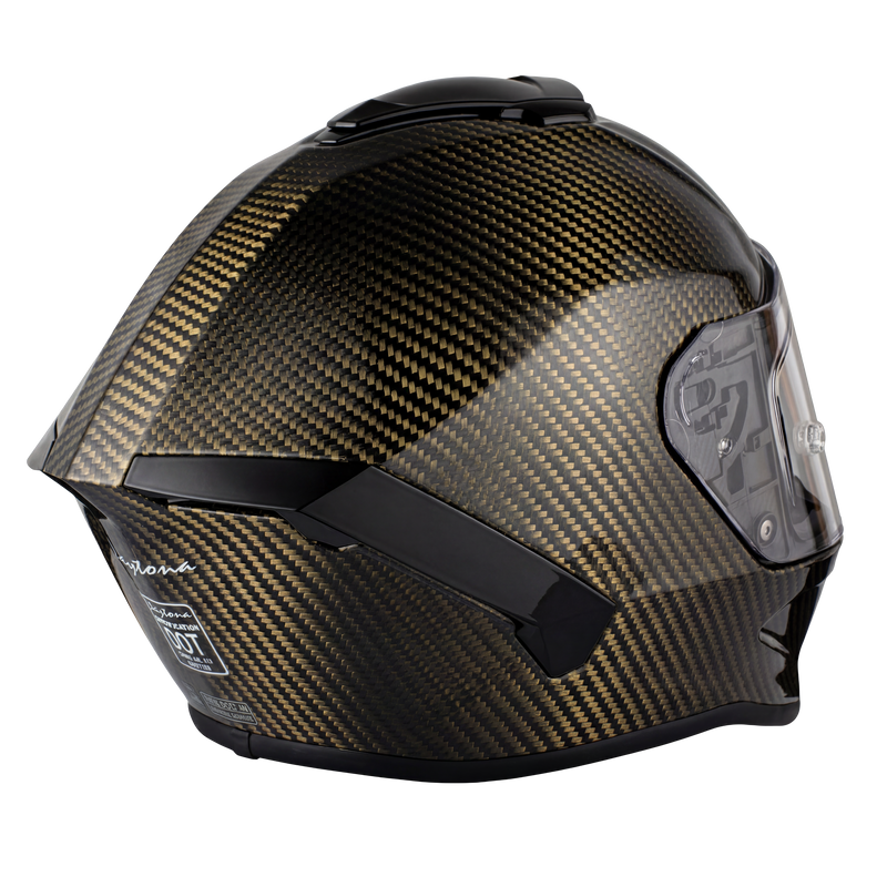 Load image into Gallery viewer, D.O.T. &amp; ECE Daytona Viper- Gold Carbon Fiber
