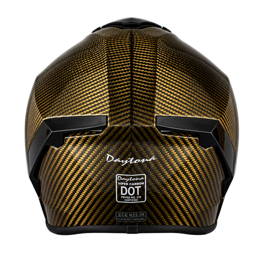 D.O.T. & ECE Daytona Viper- Gold Carbon Fiber