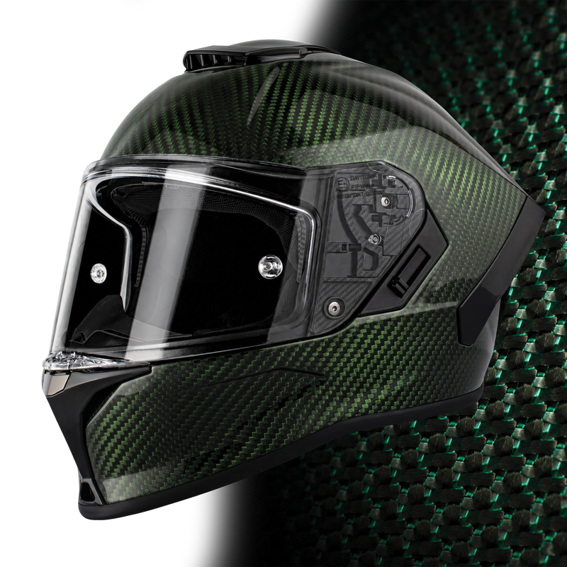Load image into Gallery viewer, D.O.T. &amp; ECE Daytona Viper- Green Carbon Fiber
