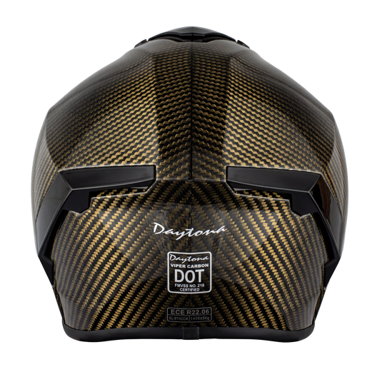 D.O.T. & ECE Daytona Viper- Gold Carbon Fiber