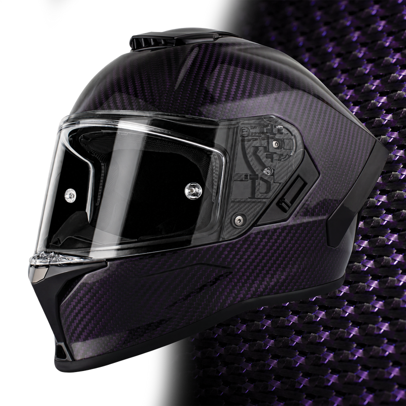 Load image into Gallery viewer, D.O.T. &amp; ECE Daytona Viper- Purple Carbon Fiber
