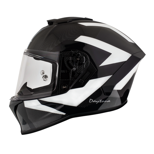 ed hardy black white motorcycle helmet D.O.T. & ECE Daytona Viper- W/ Panda 2XL