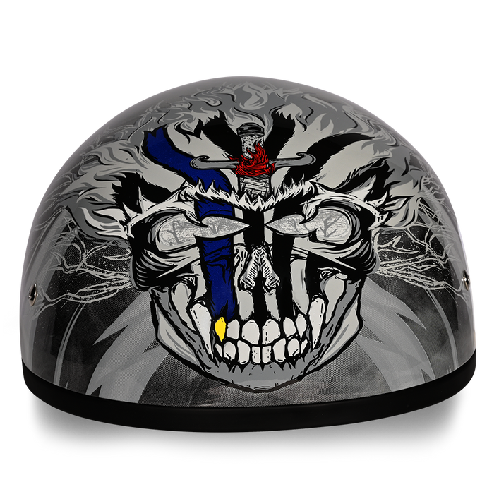 D.O.T. Daytona Skull Cap- W/ Thunder