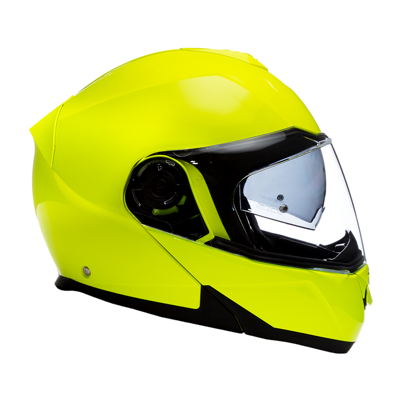 Load image into Gallery viewer, Daytona Glide Modular Motorcycle Helmet - DOT Approved, Bluetooth Ready, Dual Visor, Men/Women/Youth - Fluorescent Yellow
