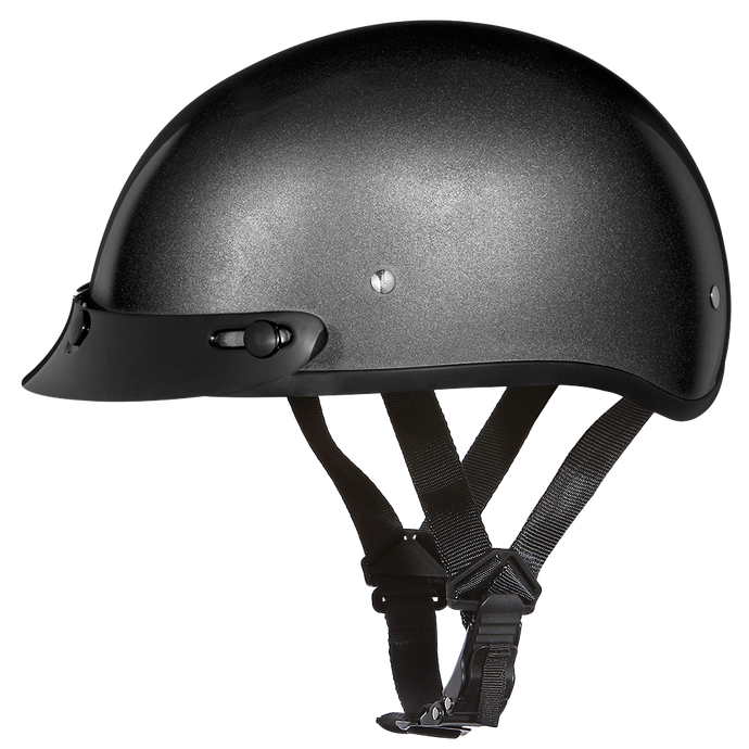 badass motorcycle half helmet Bare Bones - Badass Rocker Helmet Reverse Look