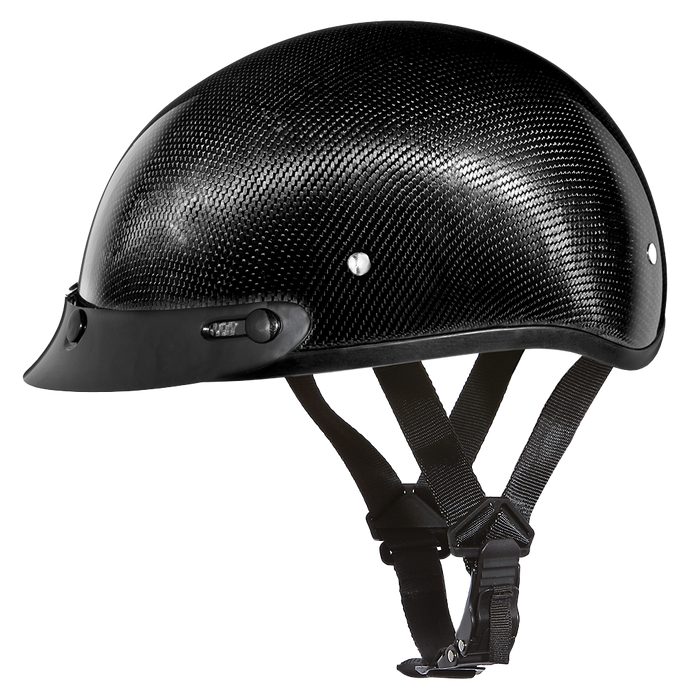cheap beanie carbon motorcycle helmets BADASS Carbonair Fiber Ultra-Light Biker Helmet Beanie Helmets Daytona Helmets