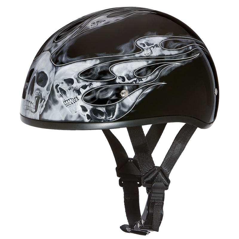 D.O.T. Daytona Skull Cap- Dull Black – Daytona Helmets