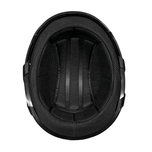 D.O.T. Daytona Skull Cap W/ Inner Shield- Dull Black