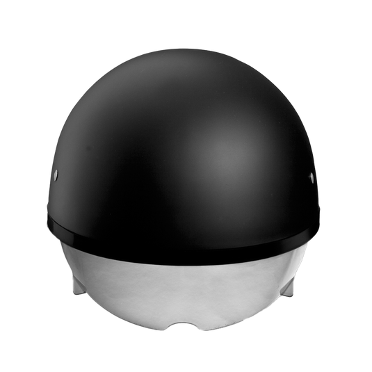 Daytona Skull Cap Slim Line Helmet Leather with Visor